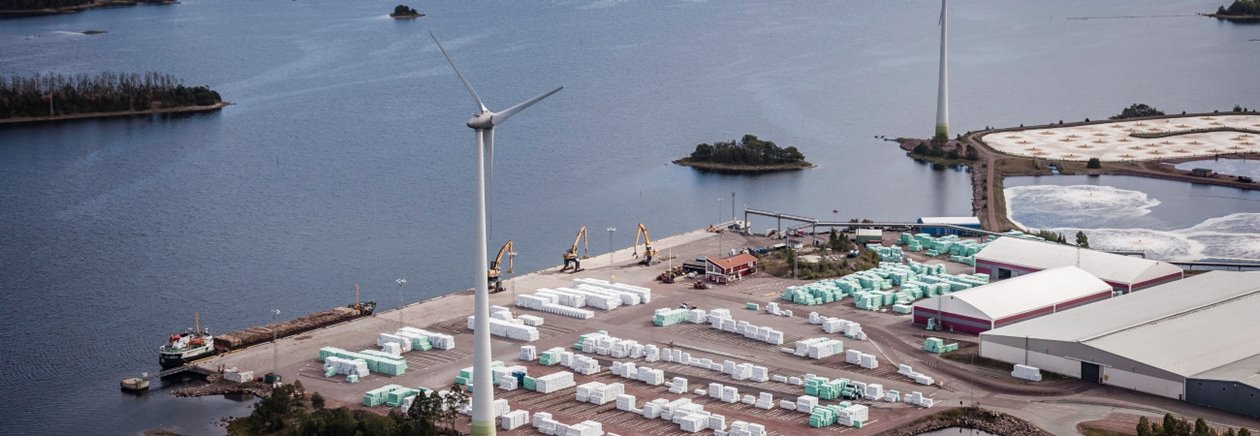 Södra's harbour in Mönsterås