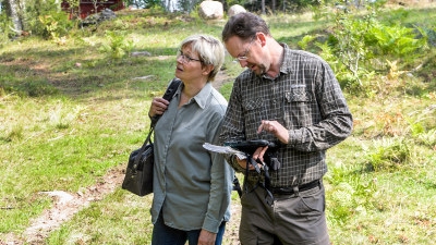 Skogsinspektor medlem 2020. 
Från vänster skogsinspektor Åsa Andersson, Katarina Carlsson, Albin Carlsson, Simon Carlsson.