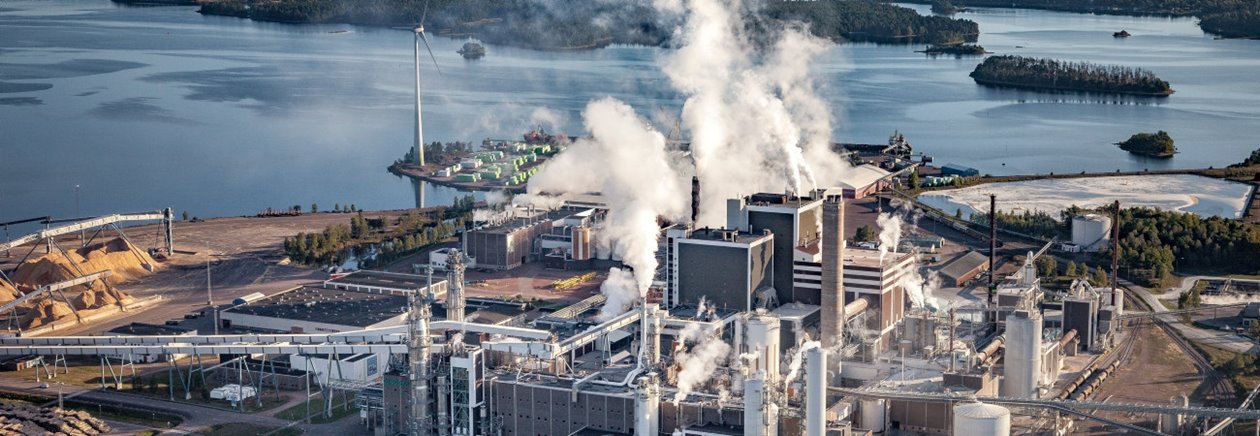 Södra Cell Mönsterås Flygfoto