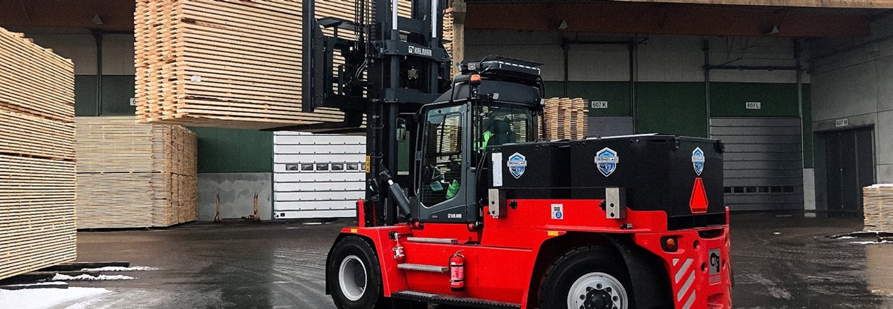 Första eltrucken på Södras anläggningar Södra Wood Värö