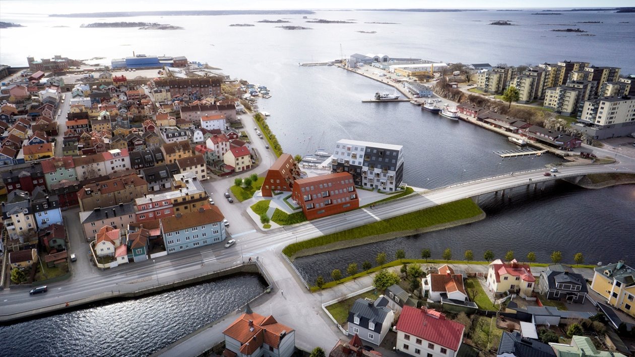 3D-bilder i byggprojektet Kilströmskaj i Karlskrona Södra Building Systems