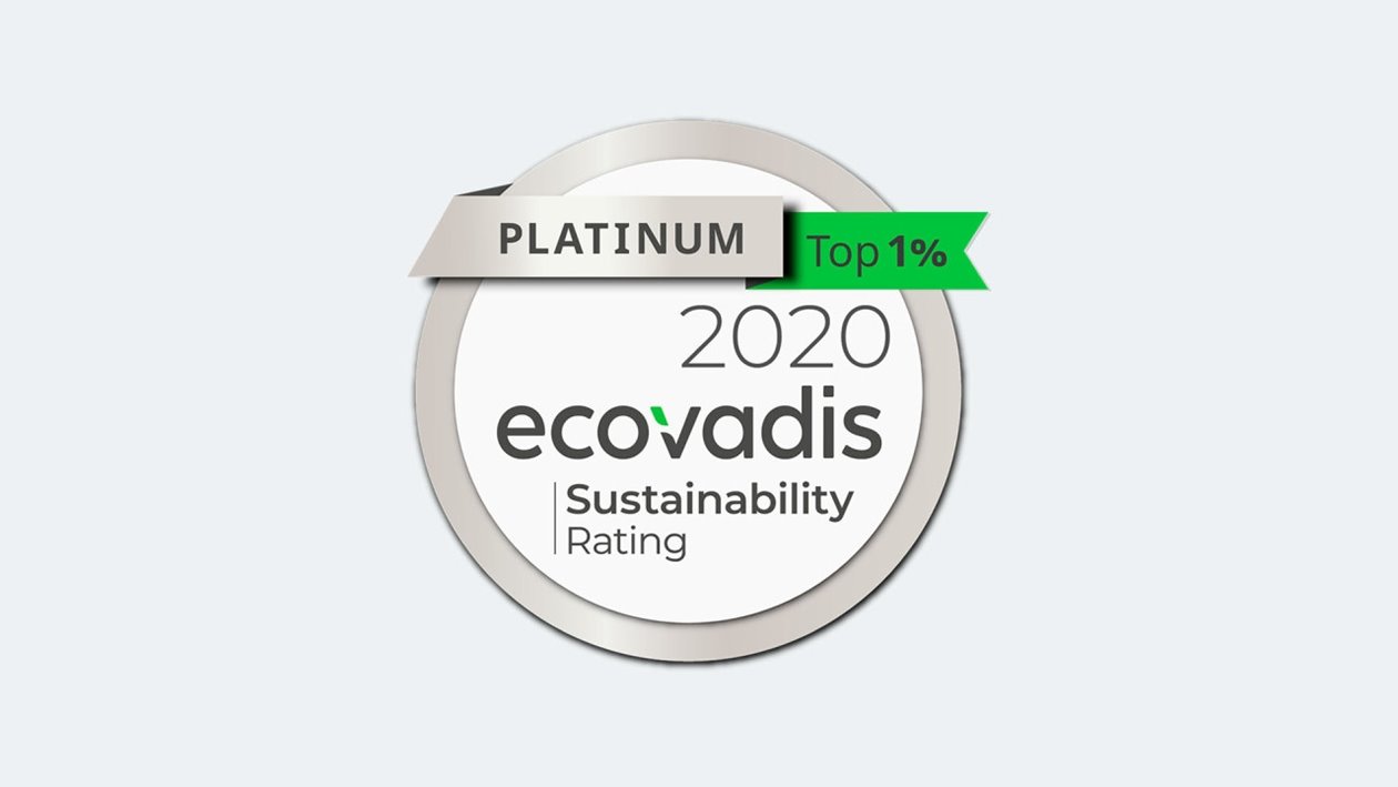 EcoVadis-utmärkele till Södra 2020.