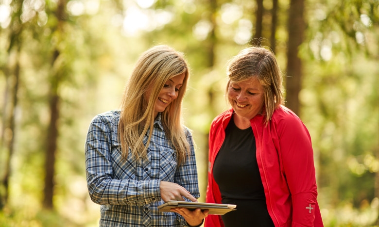 Skogsinspektor medlem 2020. Skogsinspektor Åsa Andersson, Katarina Carlsson.