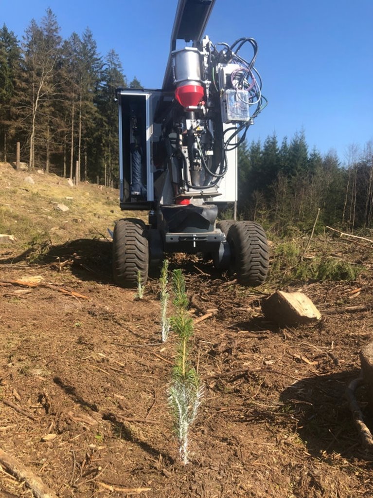 BraSatt. Självgående planteringsmaskin.