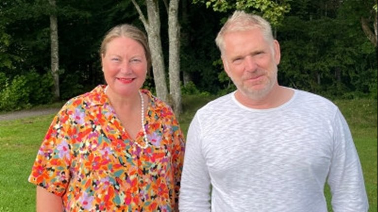 Åsa Degerman, chef för OnceMore och Stefan Sandberg, platschef Södra Cell Mörrum.