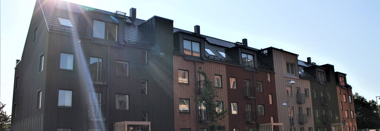 Flerbostadshuset Navaren i Mölndal, dit vi levererat KL-trä för stomme