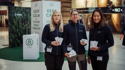 Tissue from family forestry 
Waterloo station, London
Christina Wennberg, Kristin Lindell och Hannah Stenberg