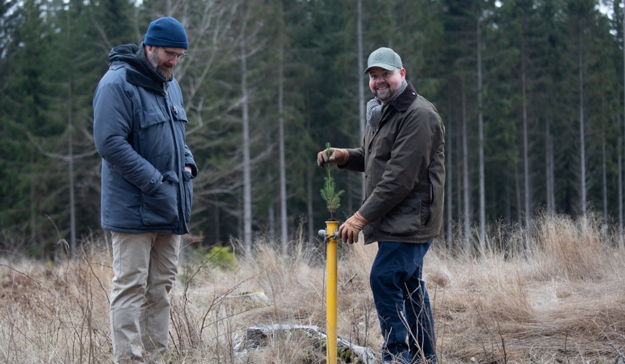 Landsbygdsminister Peter Kullgren besökte Södra 8 februari 2025.